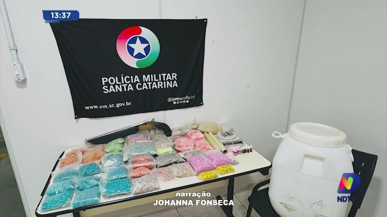 Bairro Itoupava Seca: homem é preso com mais de 24 mil comprimidos de ecstasy