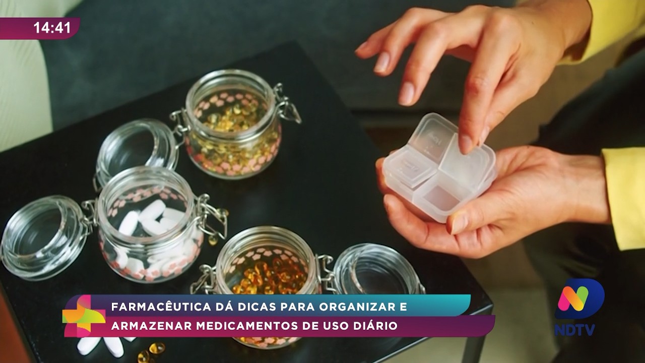 Farmacêutica dá dicas para organizar e armazenar medicamentos em casa