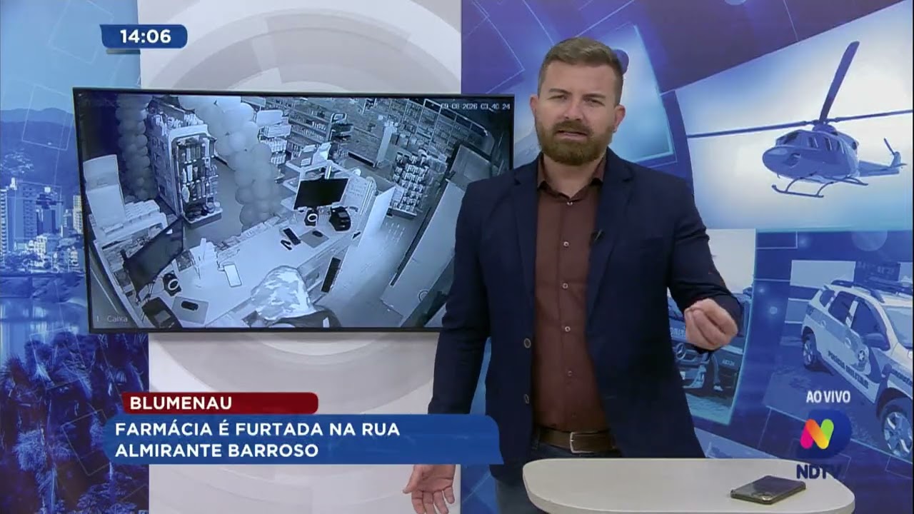 Blumenau: farmácia é furtada na rua Almirante Barroso