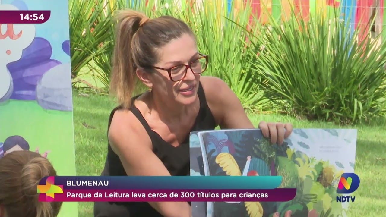 Parque da Leitura leva cerca de 300 títulos para crianças