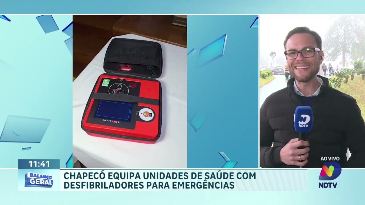 Desfibriladores reforçam atendimento de emergência em Chapecó
