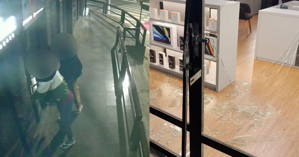 VÍDEO - Loja de eletrônicos de Brusque sofre tentativa de assalto