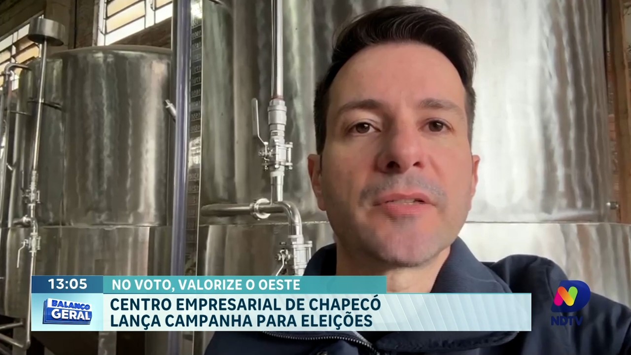 Centro empresarial de Chapecó lança campanha para eleições