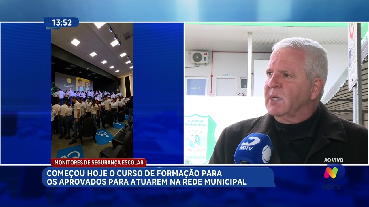 Começou hoje o curso de formação para os monitores de segurança escolar