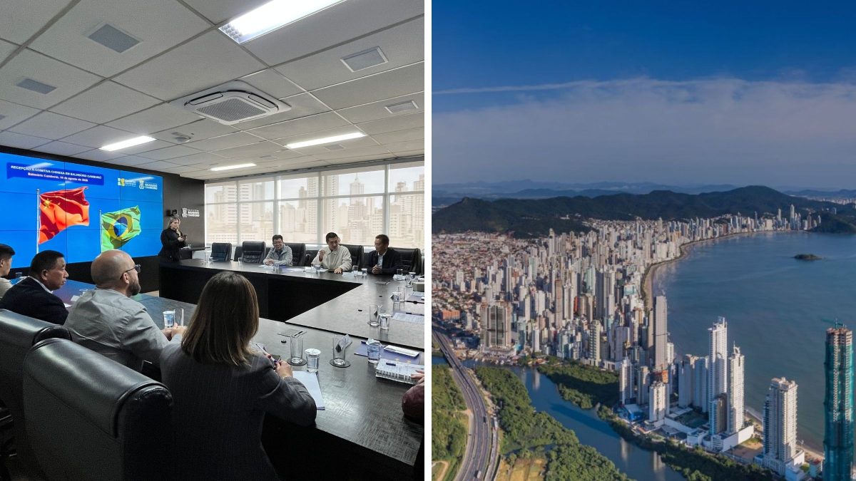 Chineses chegam a Balneário Camboriú de olho em negócios e projetos tecnológicos: ‘uma grande chance de fazer parceiros’