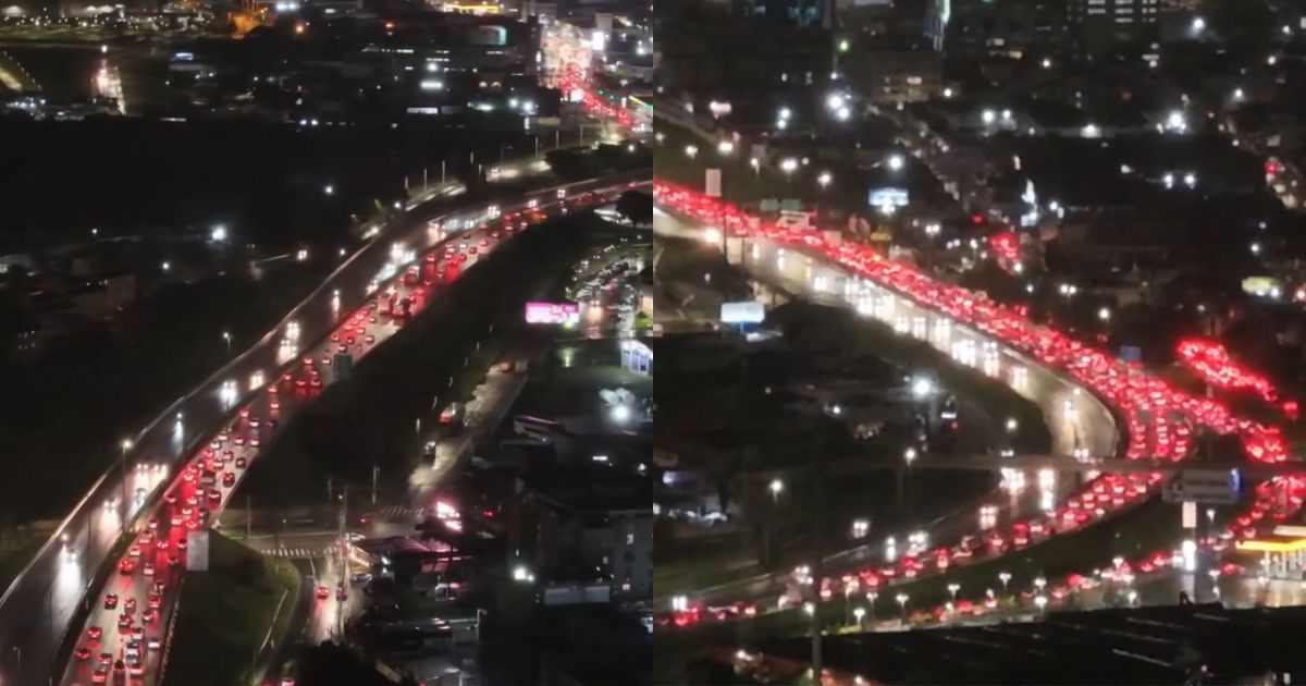 'Volta para casa complicada': acidente 'trava' BR-282 e gera trânsito quilométrico na Grande Florianópolis
