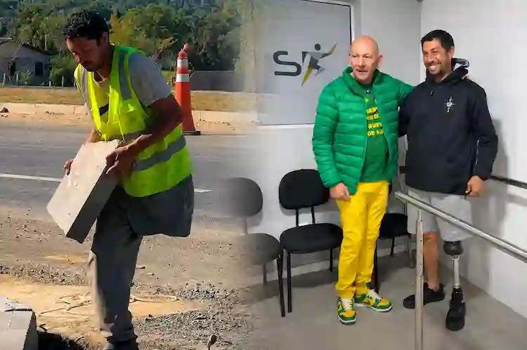 Luciano Hang entrega “Ferrari das próteses” a trabalhador que seguiu na luta após perder a perna