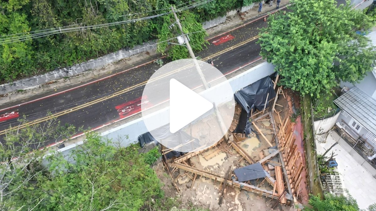 Imagens aéreas revelam causa da queda de poste que deixou bairro mais de 12 horas sem energia em Florianópolis
