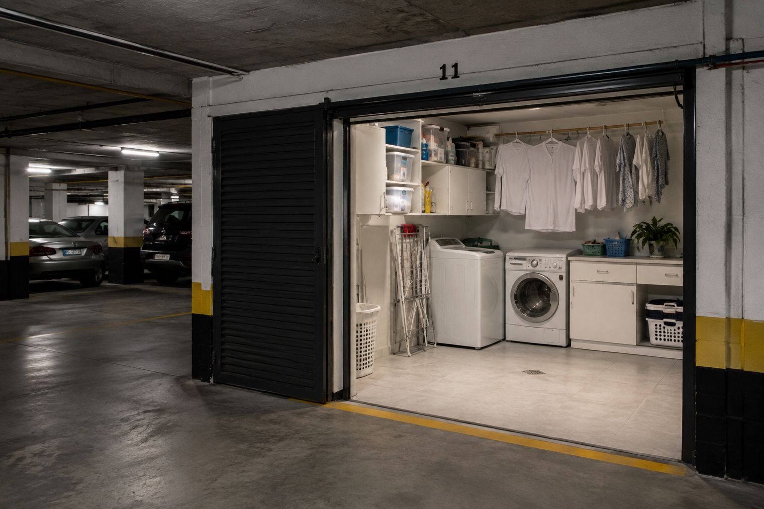 Justiça de Balneário Camboriú manda morador retirar lavanderia instalada em vaga de garagem