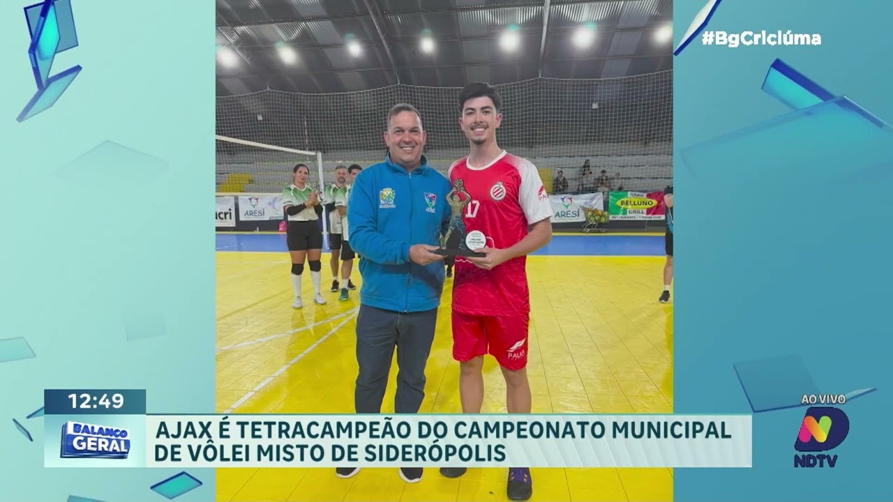 Ajax conquista o tetra no volei misto de Siderópolis