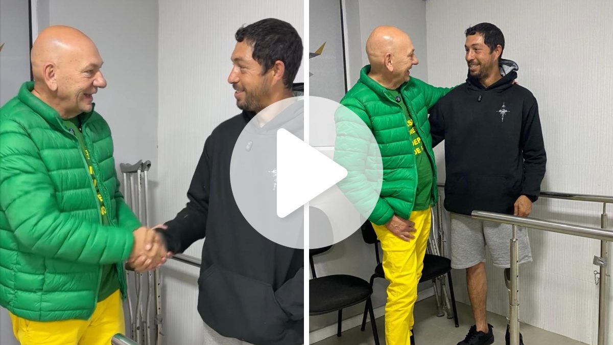Pedreiro de SC que recebeu prótese de R$ 80 mil revela surpresa ao conhecer Luciano Hang: ‘não imaginava’