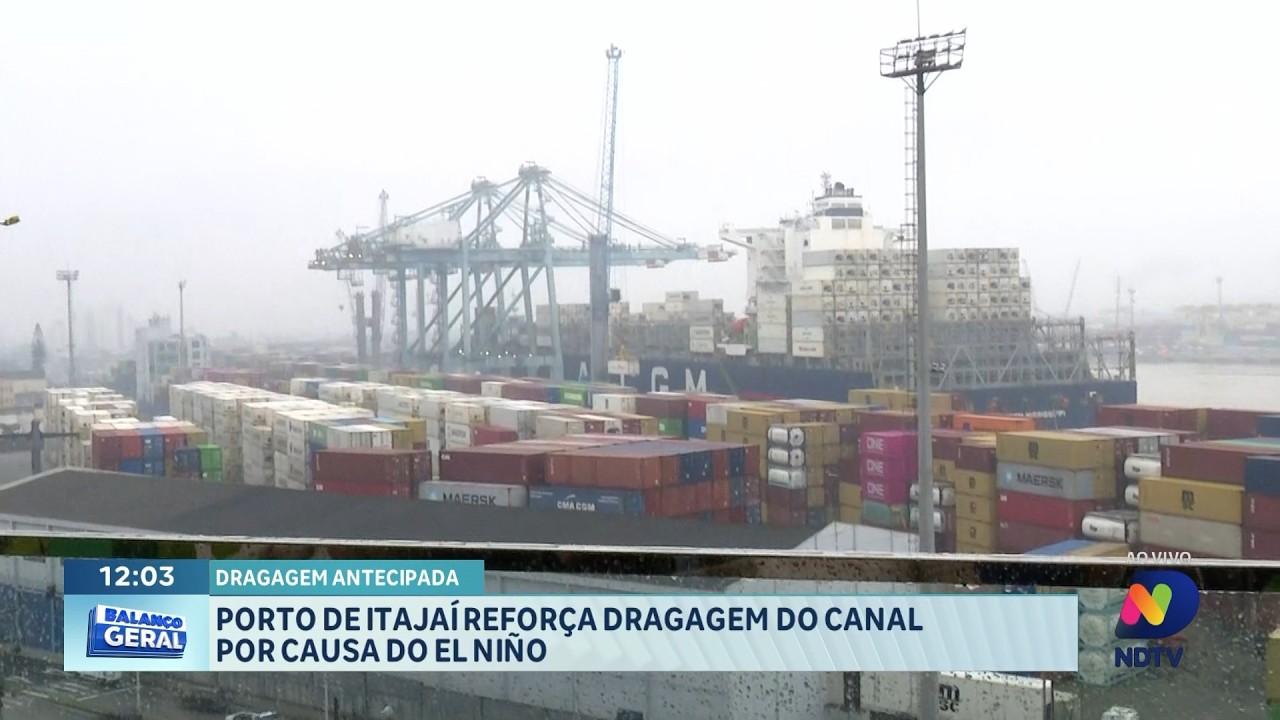 Porto de Itajaí amplia dragagem e prevê R$ 3,1 milhões no molhe