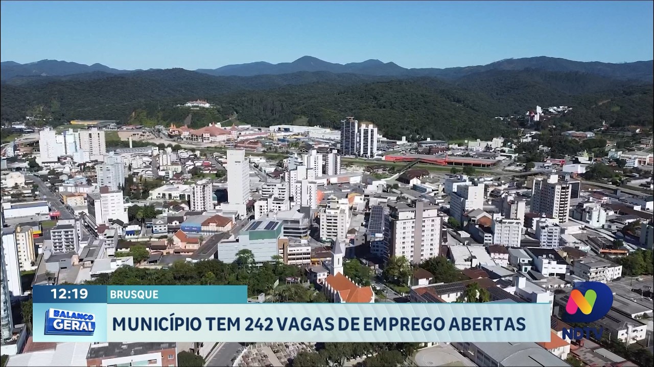 Brusque tem 242 vagas de emprego abertas nesta semana