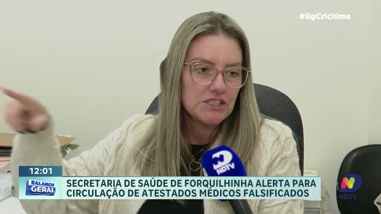Forquilhinha alerta para falsificação de atestados médicos