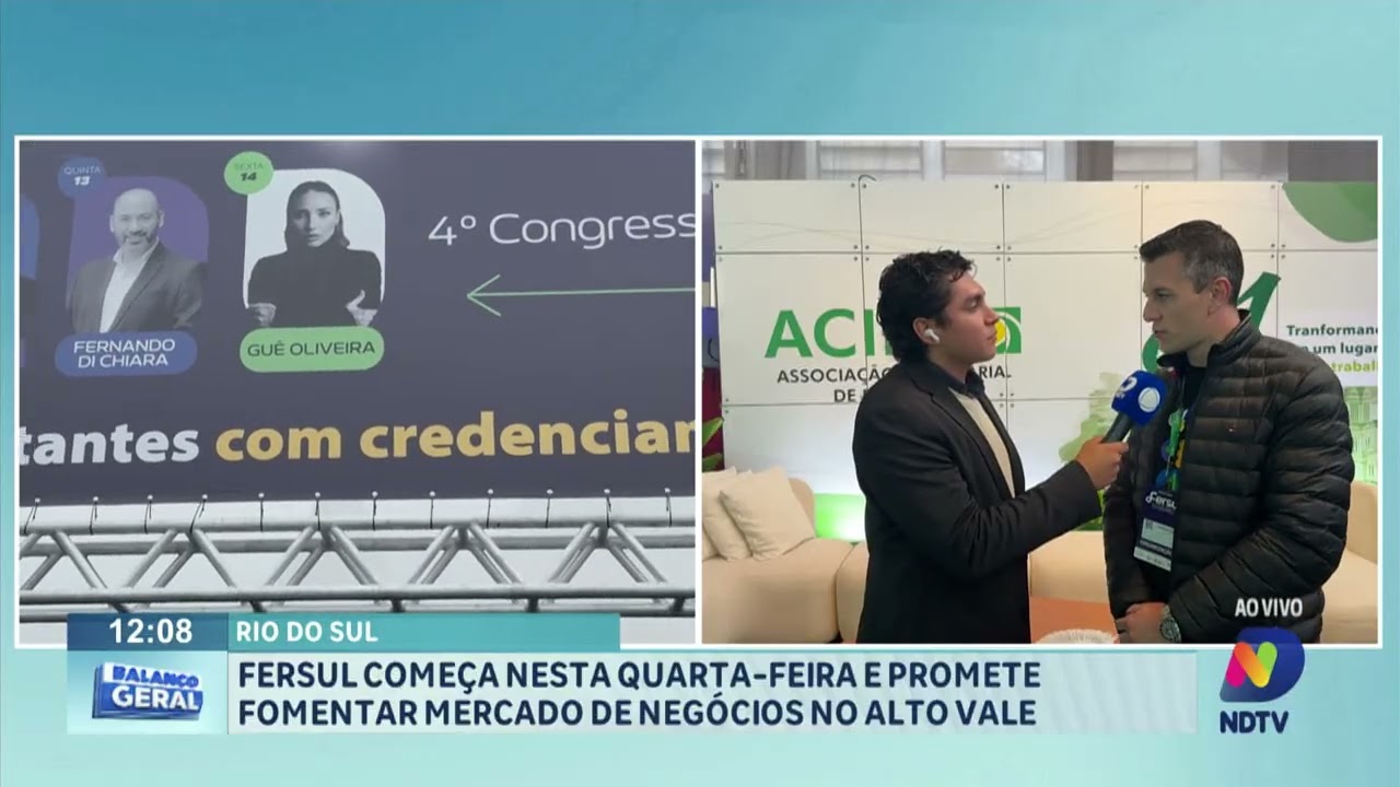 Rio do Sul: Fersul começa nesta quarta feira e promete fomentar mercado de negócios no Alto Vale