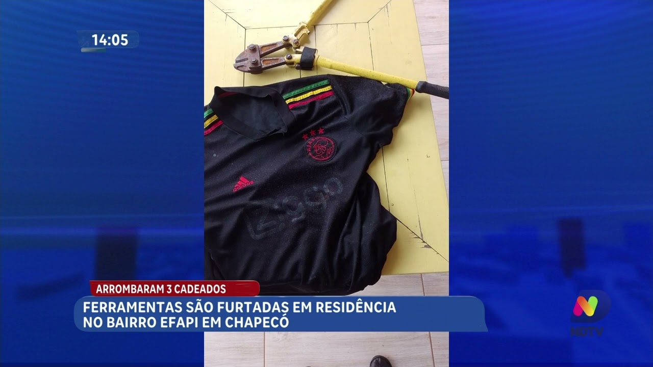 Criminosos arrombam três cadeados e furtam ferramentas em Chapecó