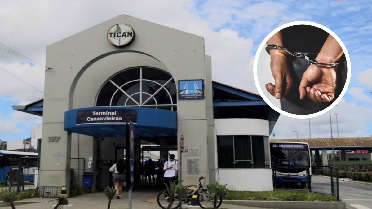 Um dia após sair da cadeia, homem é preso por violência sexual em terminal de ônibus de Florianópolis