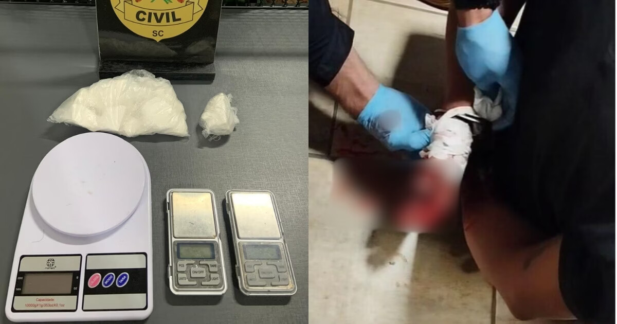 Acusado de matar jovem em Brusque é preso e mais de 300 gramas de cocaína são apreendidas