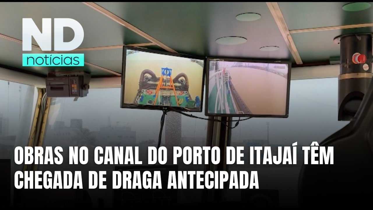 Porto de Itajaí antecipa chegada de draga para obras no canal