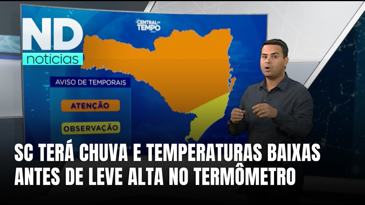 Frio continua em SC e previsão indica chuva para esta quinta-feira