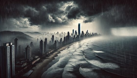 Defesa Civil emite alerta para três dias de temporais em Balneário Camboriú