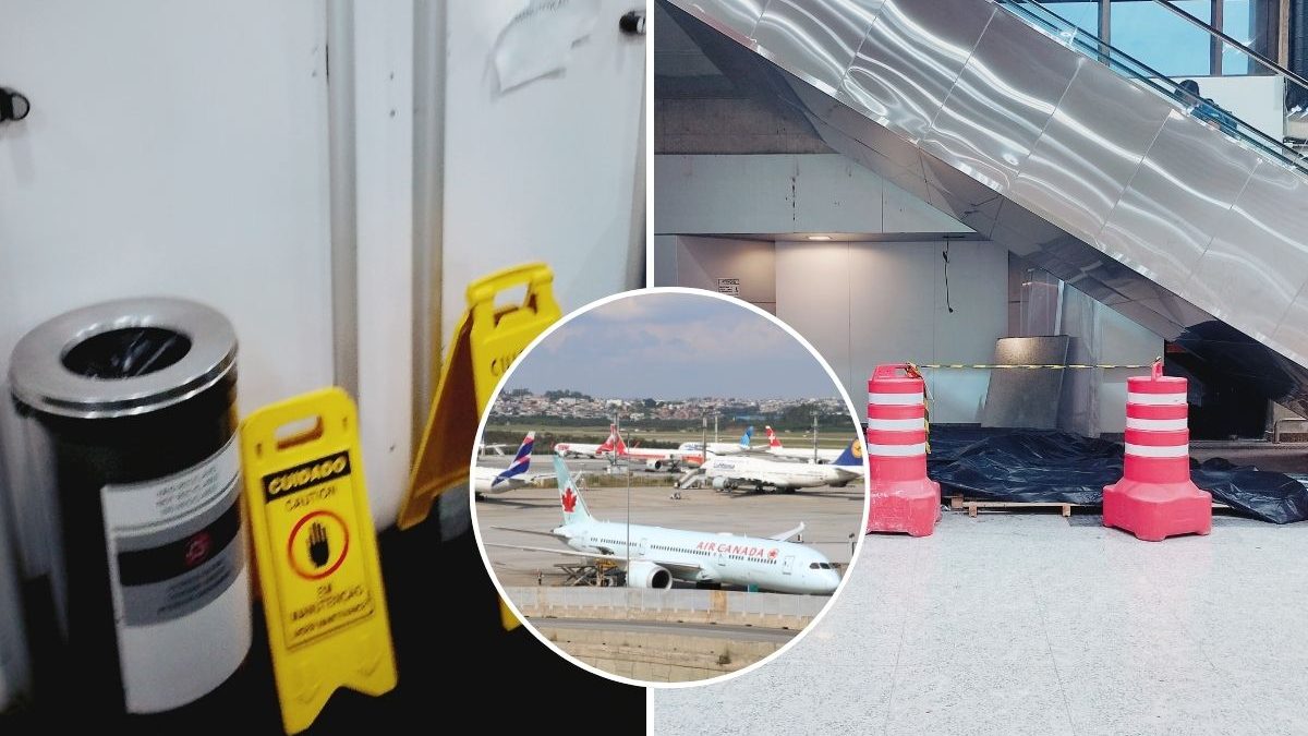 Banheiros sujos, chão encardido e filas: como o Aeroporto de Guarulhos, maior da América Latina, virou alvo de passageiros e despencou em ranking