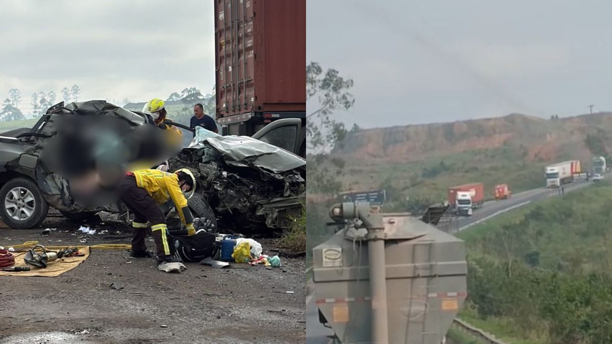 Duas pessoas morrem em acidente gravíssimo na BR-470 em SC