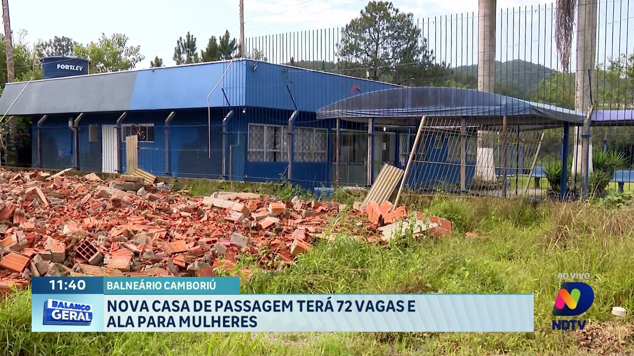 Nova Casa de Passagem de BC terá 72 vagas e ala feminina