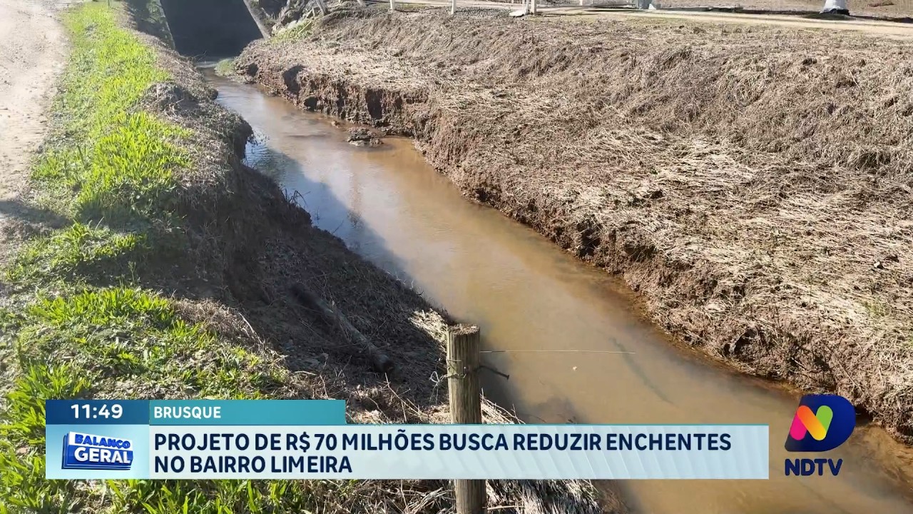 Brusque investe R$ 70 milhões para combater enchentes na Limeira
