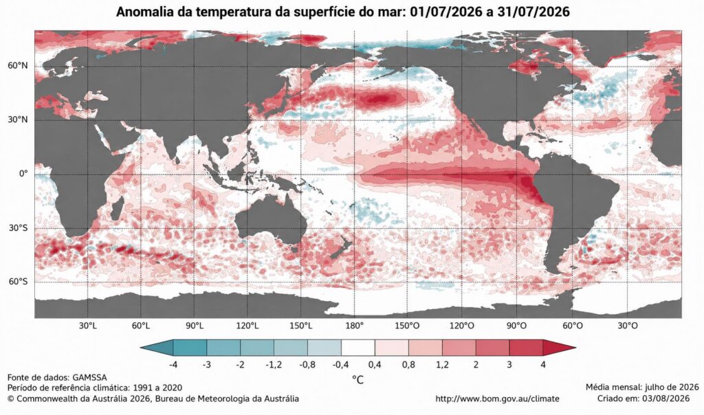 NOTA METEOROLÓGICA SDC/SC e EPAGRI 13/08 – El Niño segue em rápida intensificação nos próximos meses – EPAGRI/CIRAM