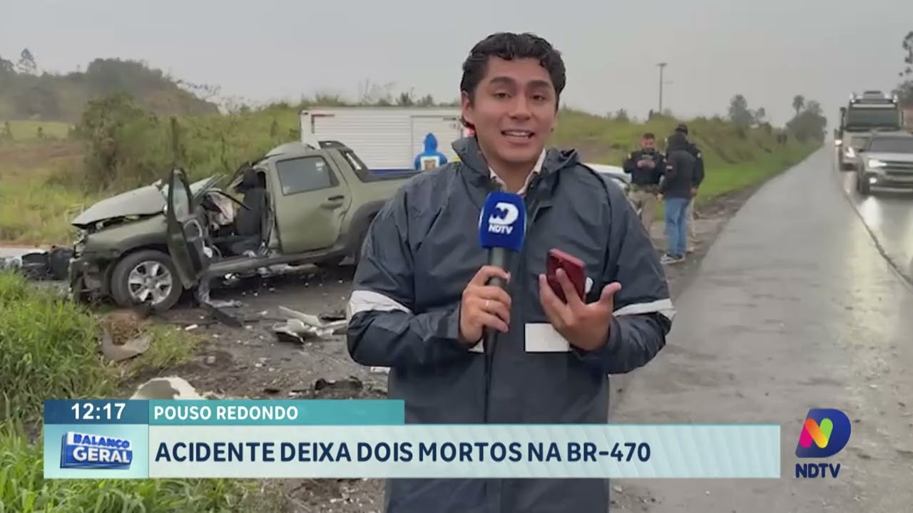 Pouso Redondo: acidente deixa dois mortos na BR 470