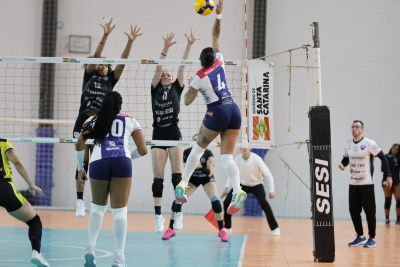 ABEL Vôlei Brusque vence Napoli Caçador e mantém 100% de aproveitamento no Estadual