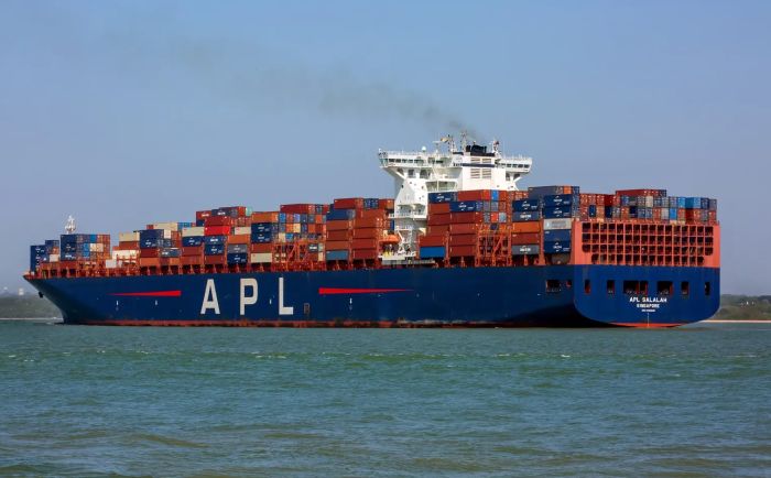 Navio maior que a Torre Eiffel chega ao Porto de Itajaí nesta quinta
