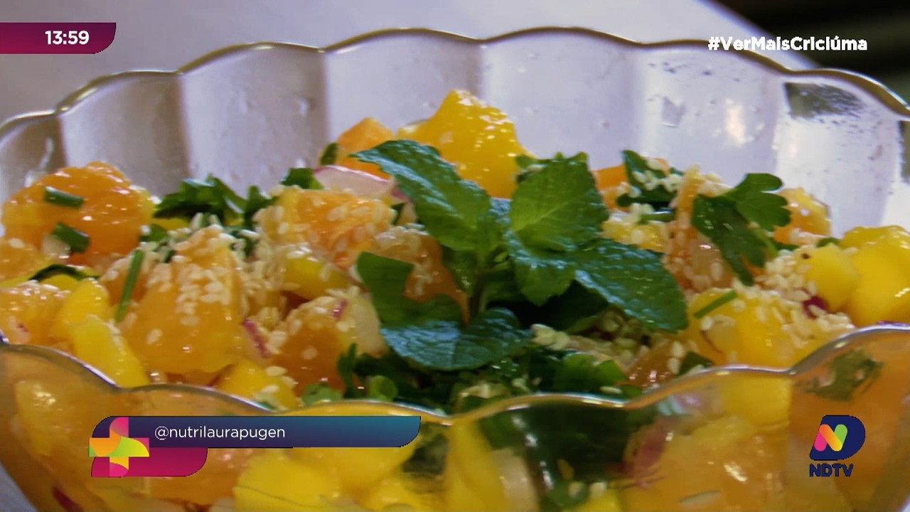 Salada de bergamota viraliza nas redes e conquista paladares