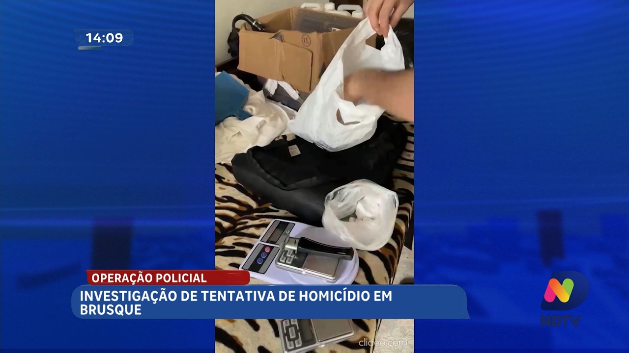 Operação policial busca esclarecer tentativa de homicídio em Brusque