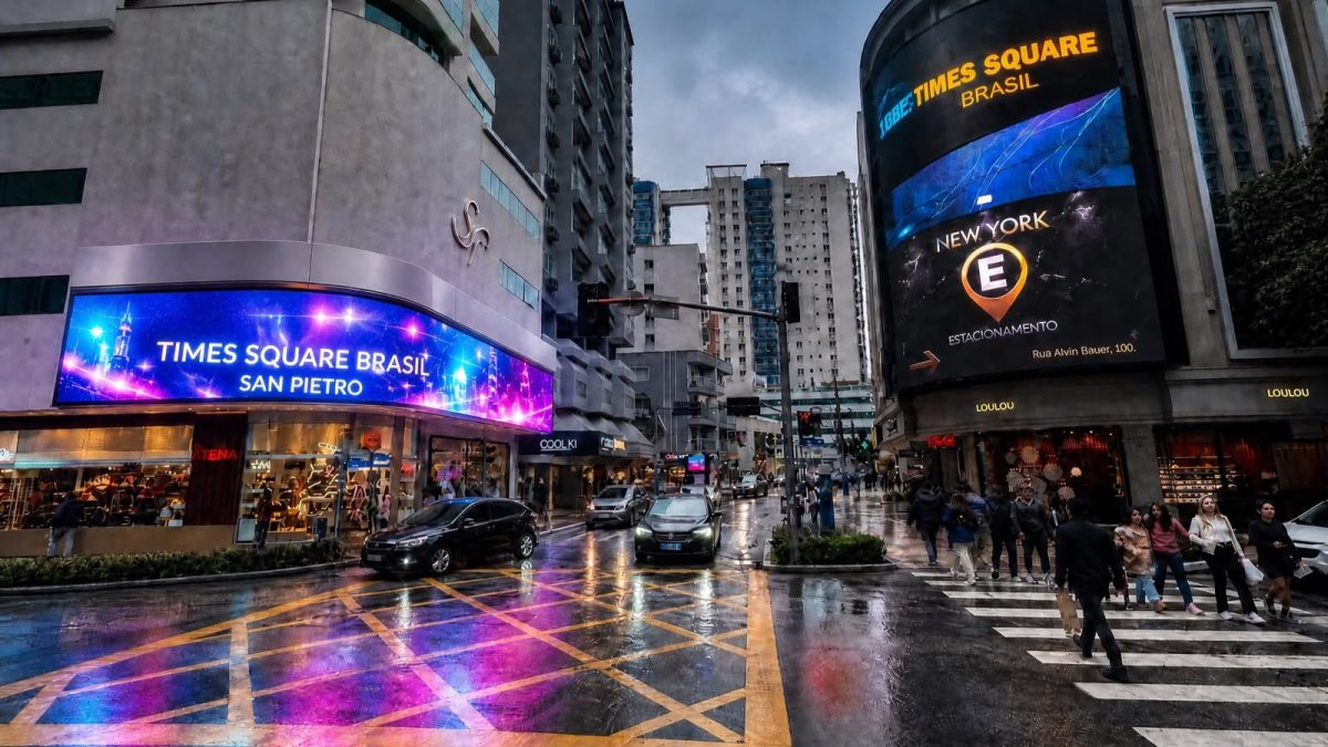 Times Square do Brasil terá novo megatelão de LED e prepara expansão em Balneário Camboriú