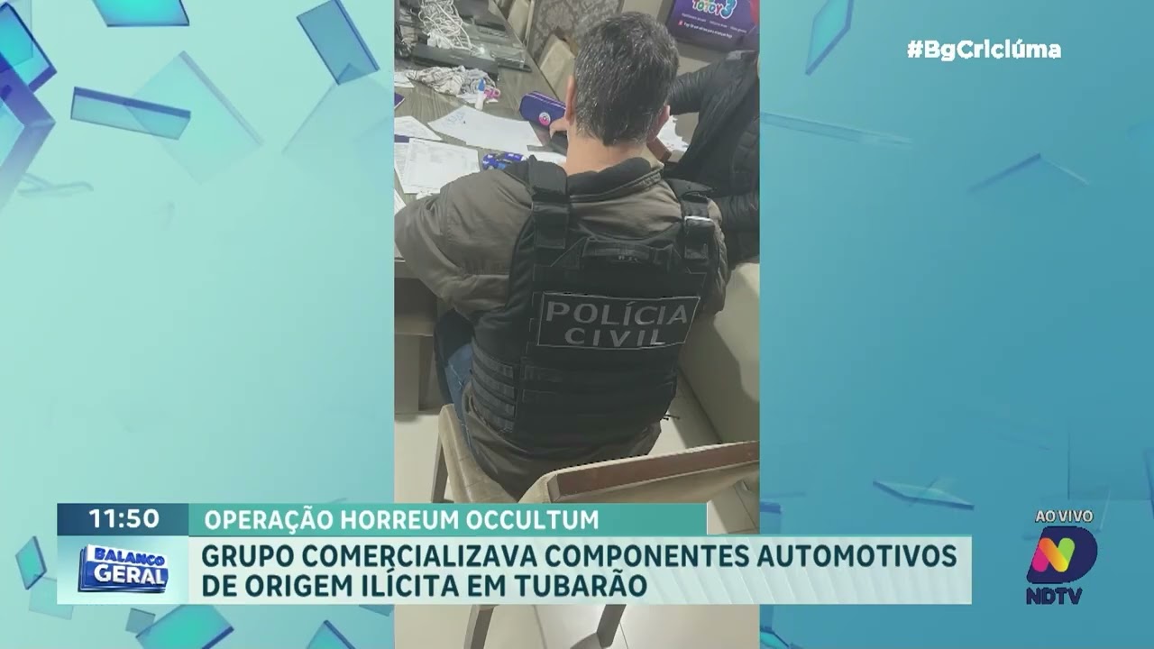 Operação desmantela esquema de peças ilícitas no Sul de SC