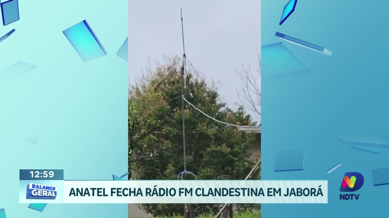 Anatel lacra rádio FM clandestina que funcionava em Jaborá