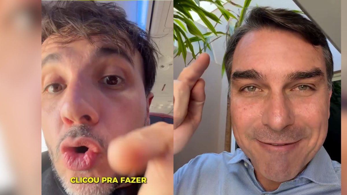 Renan Santos expõe Flávio Bolsonaro e diz que tem provas da verdade: ‘Alguém com acesso ao e-mail oficial dele clicou para fazer a filiação’