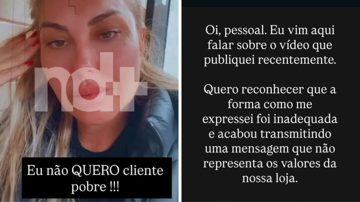 ‘Palavras que não deveria ter usado’: Empresária de SC pede desculpas após divulgar vídeos afirmando que ‘não queria clientes pobres’