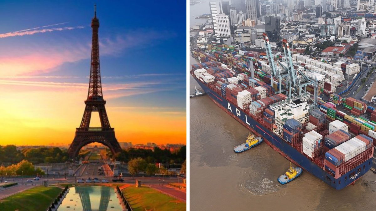 Navio maior que a Torre Eiffel atraca em ‘porto estratégico de SC’ em operação recorde