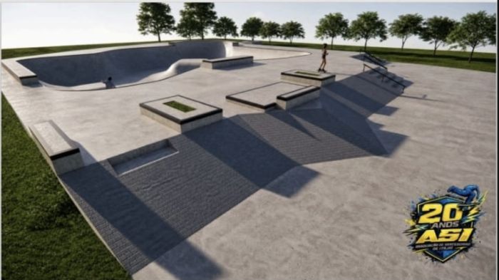 Itajaí vai pode nova pista de skate na Beira Rio; veja as imagens do projeto