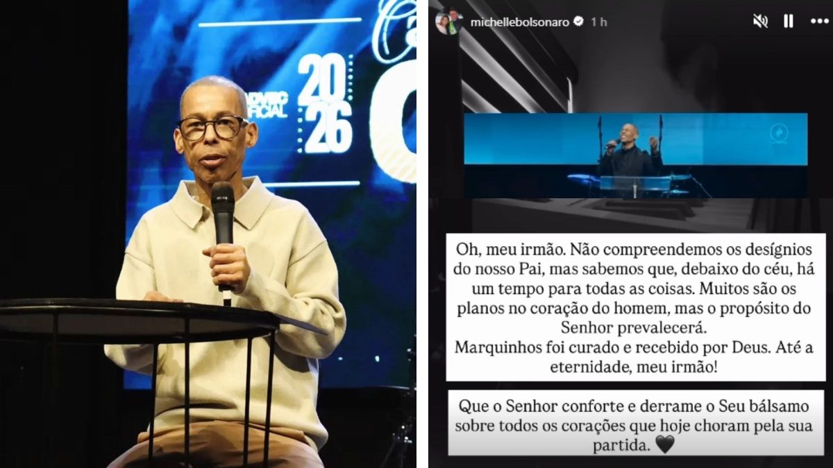 Michelle Bolsonaro reage a morte de cantor gospel vítima de câncer: ‘Foi curado e recebido por Deus’