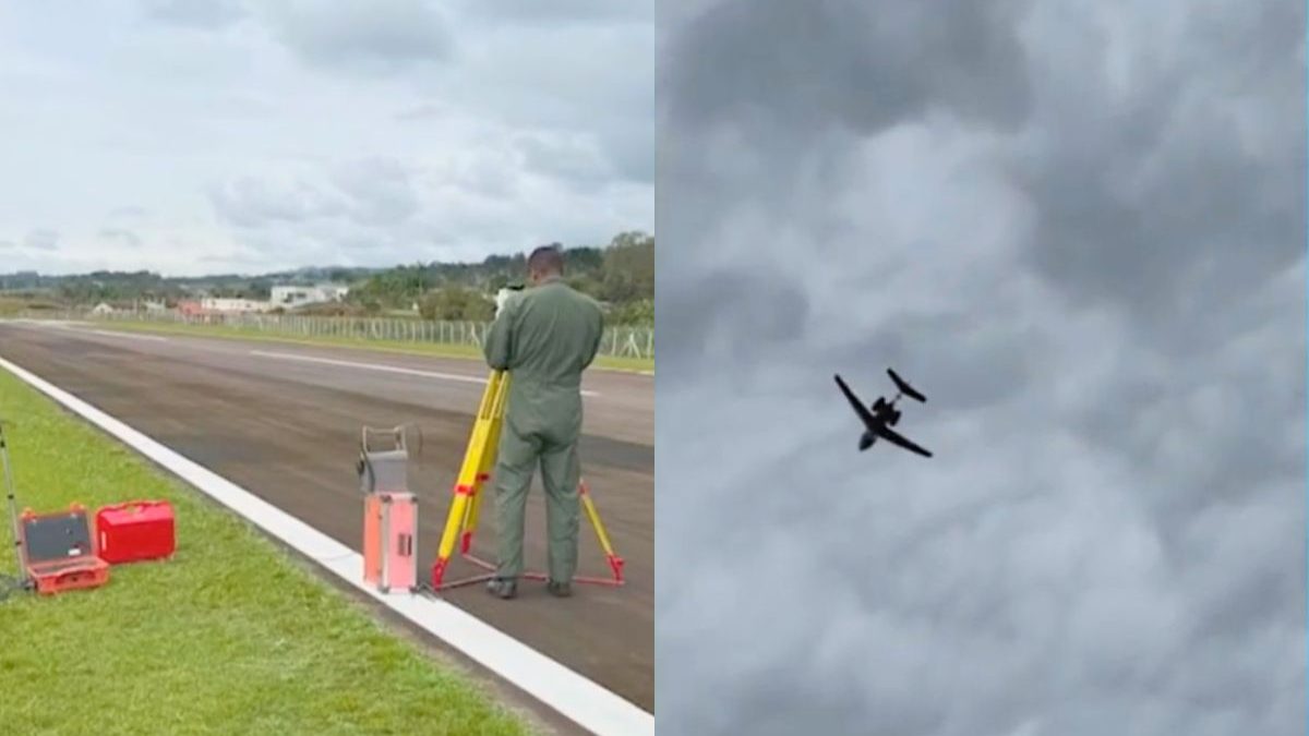 Aeronave chama atenção e revela novo sistema de segurança em aeroporto estratégico de SC