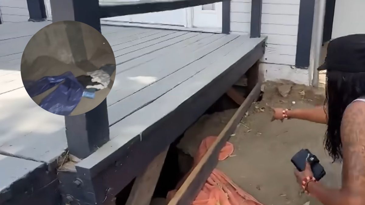 Família começa a ouvir barulhos e portas fechando dentro de casa e descobre que alguém estava vivendo escondido no porão oculto sob o imóvel, usando a eletricidade e deixando objetos para trás
