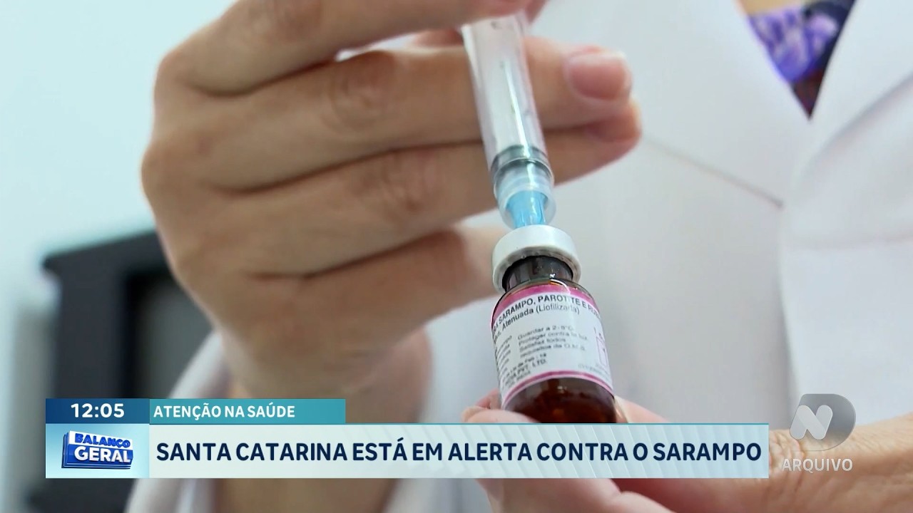 Santa Catarina reforça alerta contra o sarampo e vacinação