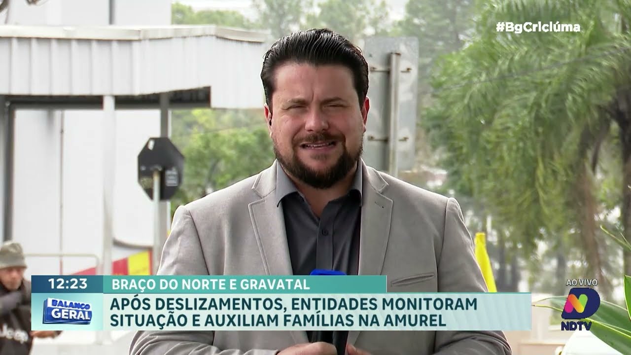 Braço do Norte e Gravatal monitoram áreas após deslizamentos