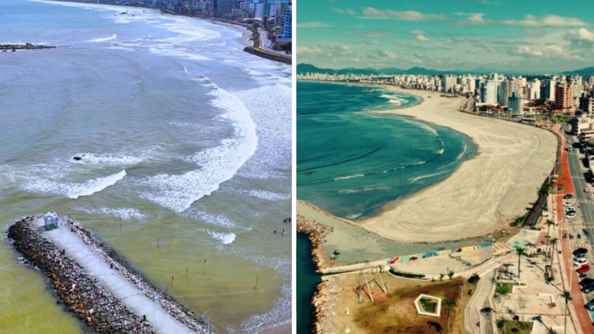 A praia mais estreita mudou de cara: obra milionária concluída antes do prazo amplia a faixa de areia em 70 metros e muda a orla no litoral de SC
