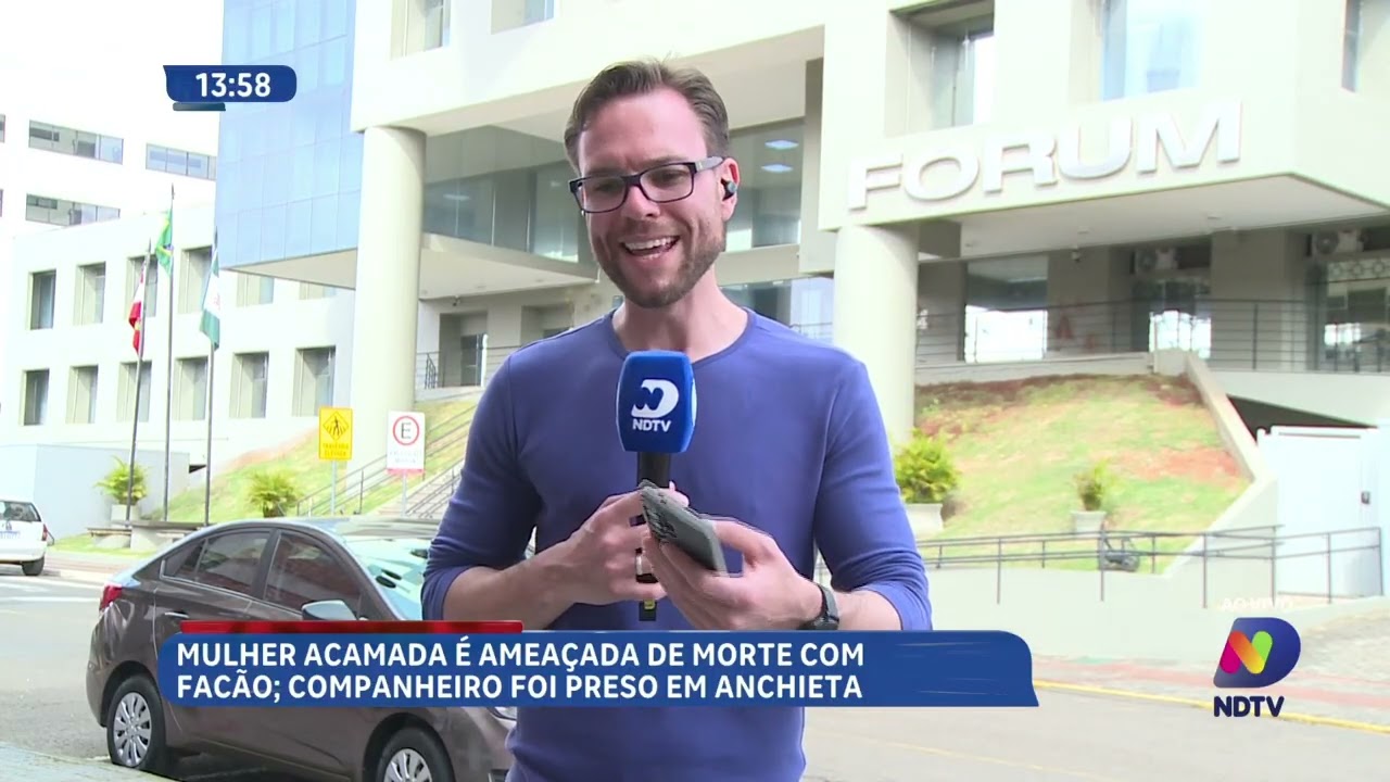 Companheiro é preso após ameaçar mulher acamada em Anchieta
