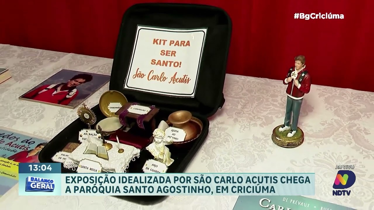 Exposição de Carlo Acutis chega à paróquia Santo Agostinho